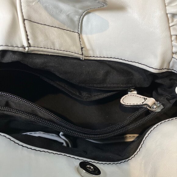 Nine‎ & Co Ruffled Handbag/Purse Ivory - Picture 4 of 4